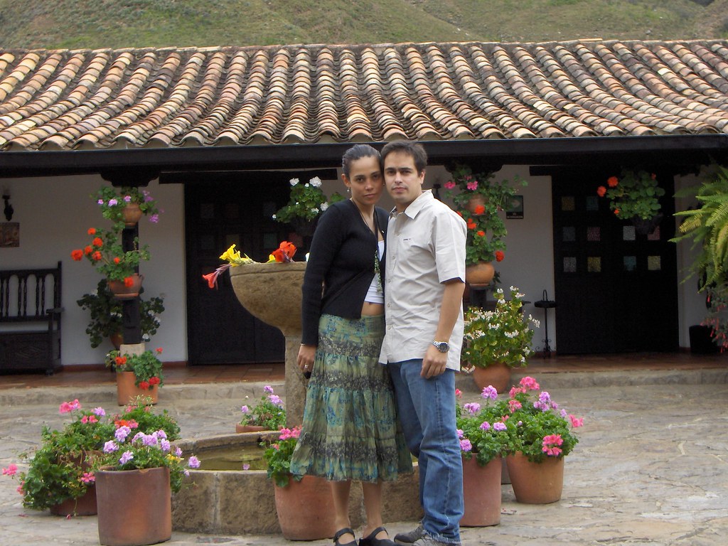 Juan y Clo en Villa de Leyva — foto de Juan Peláez