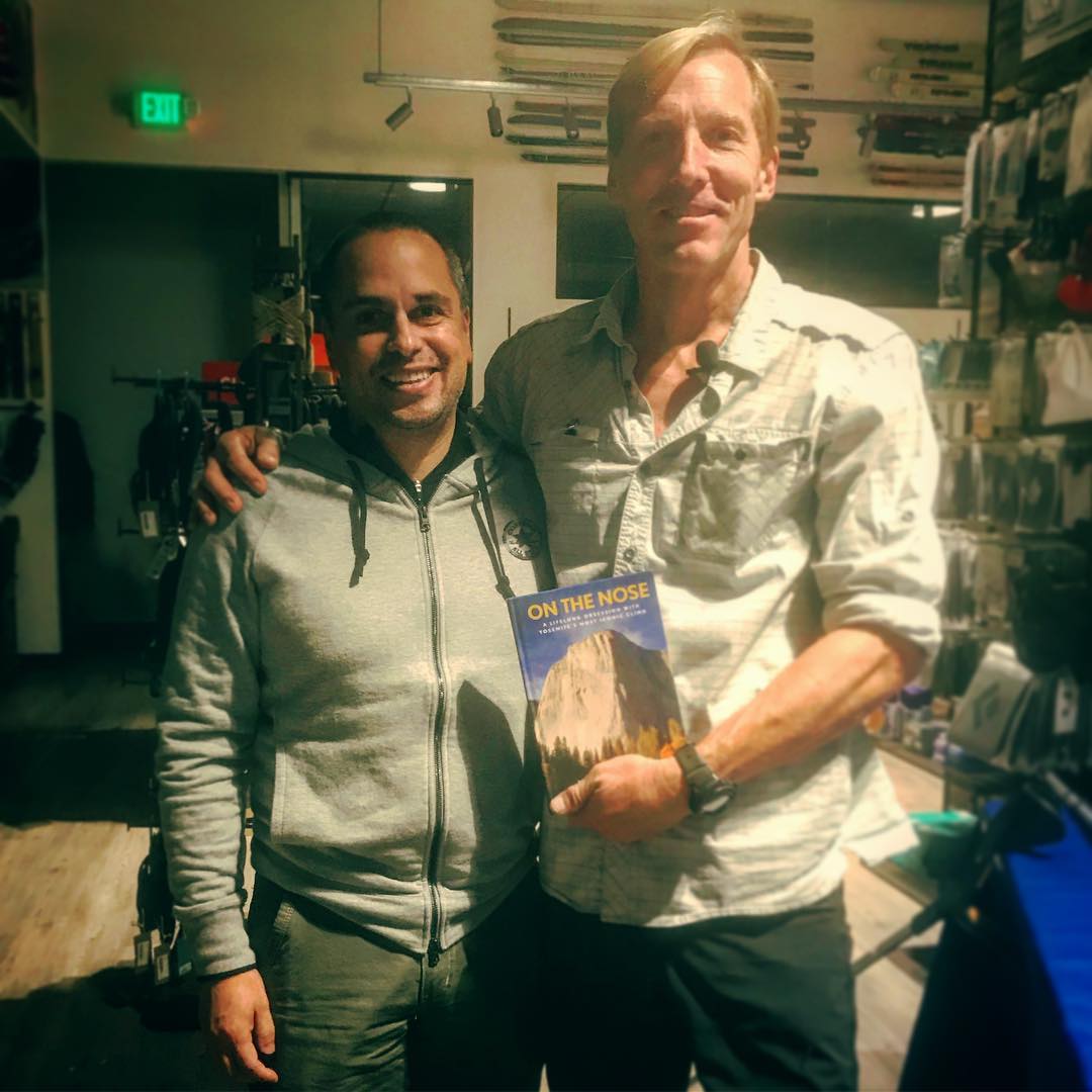 Hans Florine. What a great opportunity to listen some great stories about amazing places and people that love… — foto de Juan Peláez
