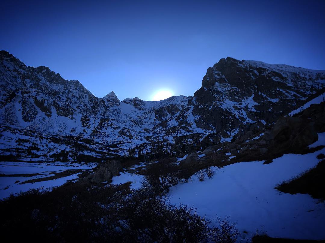 Sunset at the Indian Peaks — foto de Juan Peláez