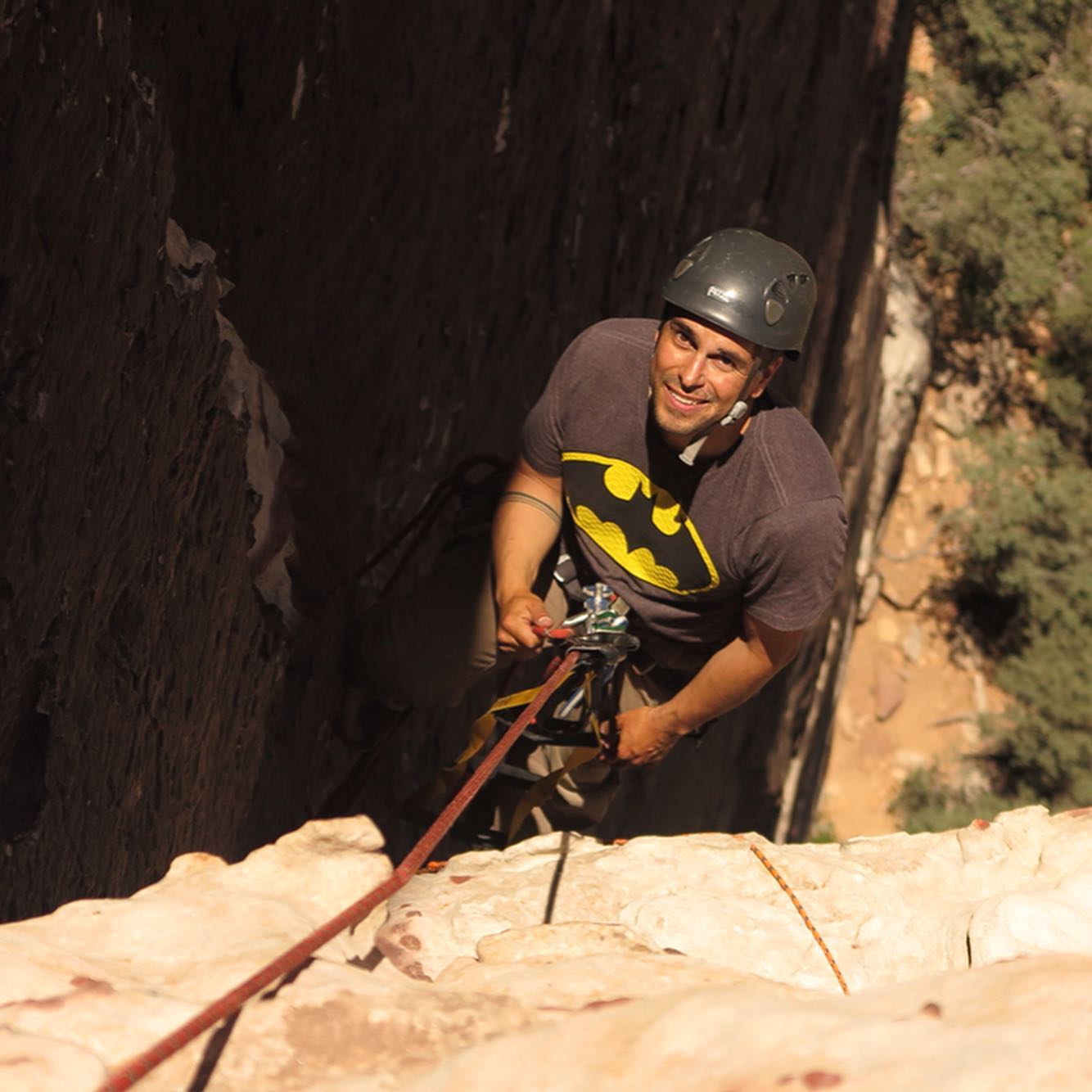 Climbing makes everybody happy”. — foto de Juan Peláez